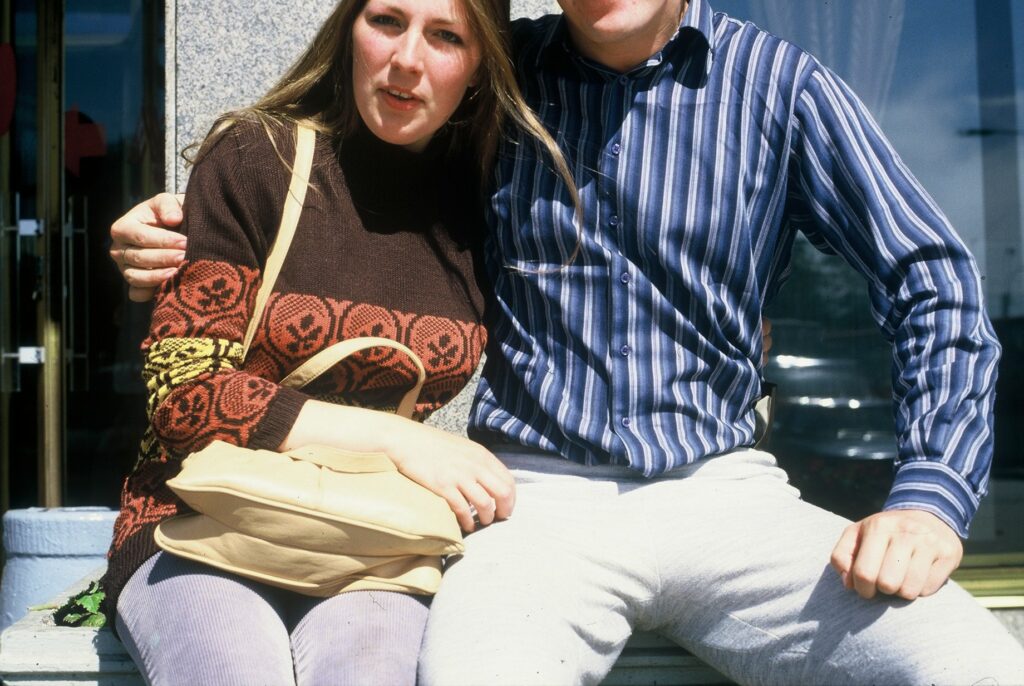 Dan's mum and dad, with the top halves of their heads cut-off by the poor framing of the picture.