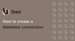 How to create a database connection in DBeaver