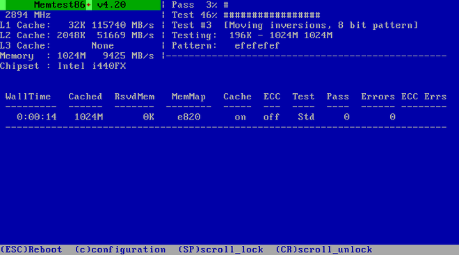 Memtest86+测试系统内存