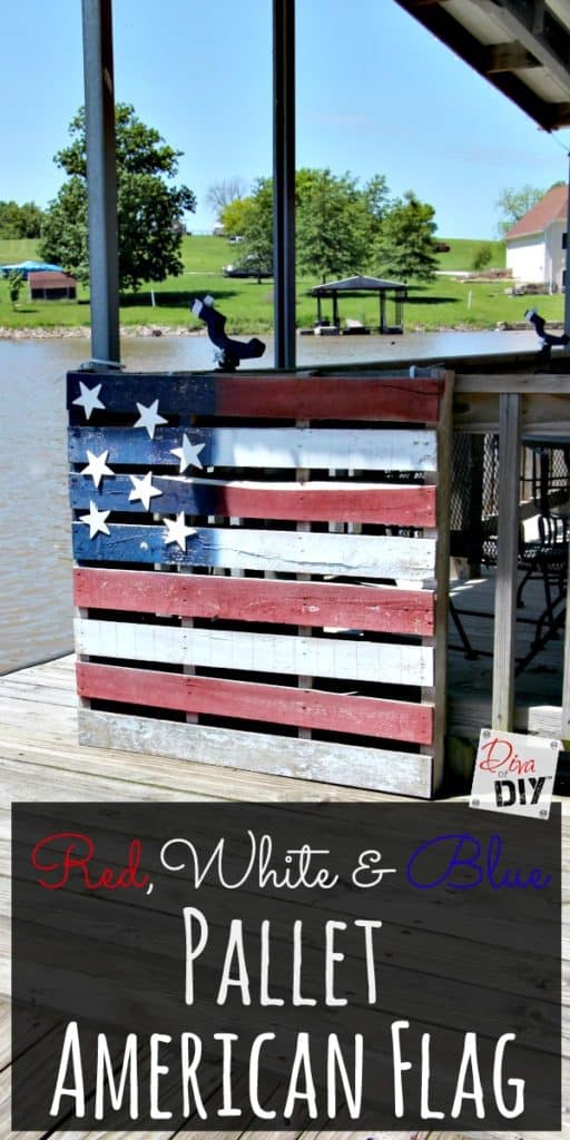 American flag pallet DIY