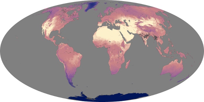 Global Map Land Surface Temperature Image 18