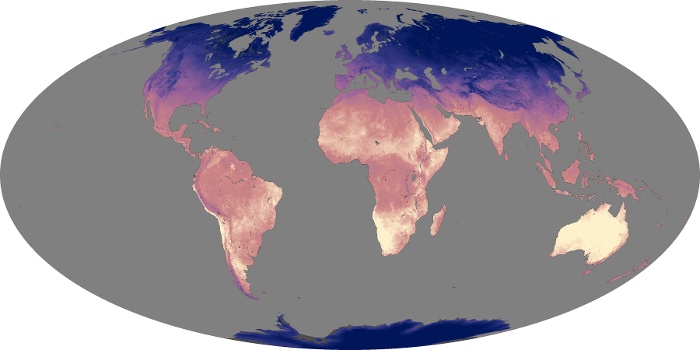 Global Map Land Surface Temperature Image 35