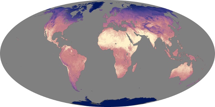 Global Map Land Surface Temperature Image 39