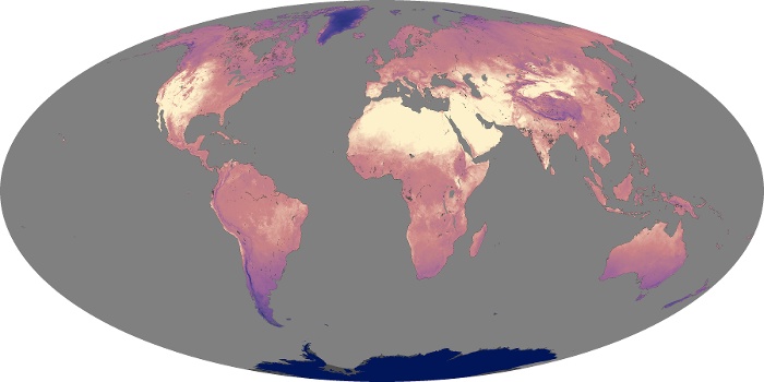 Global Map Land Surface Temperature Image 42