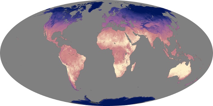 Global Map Land Surface Temperature Image 46