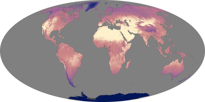 Global Map Land Surface Temperature Image 103