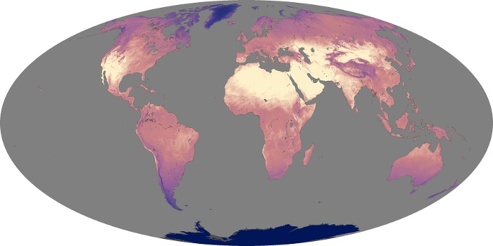 Global Map Land Surface Temperature Image 221