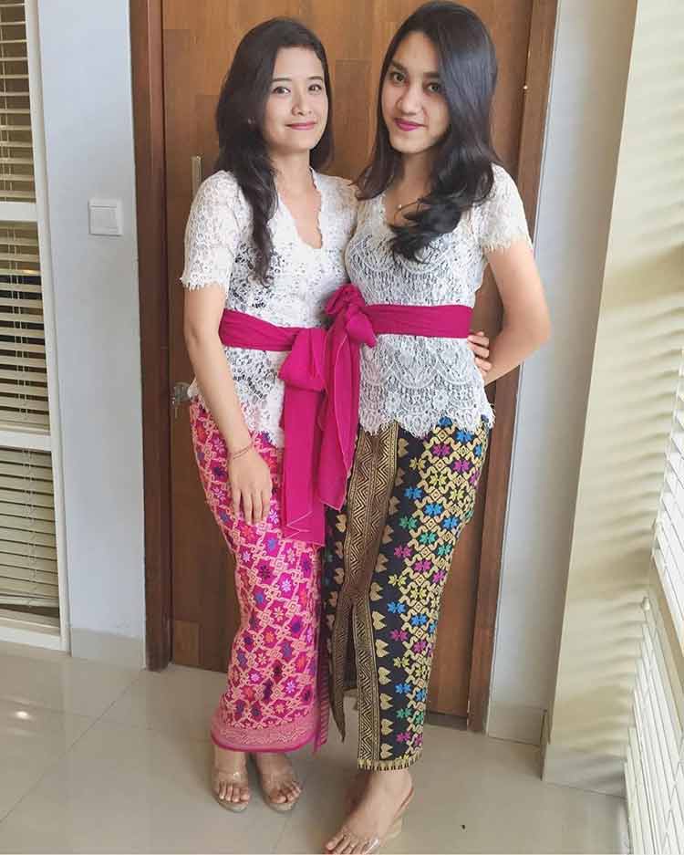 model kebaya modern lengan panjang sabrina