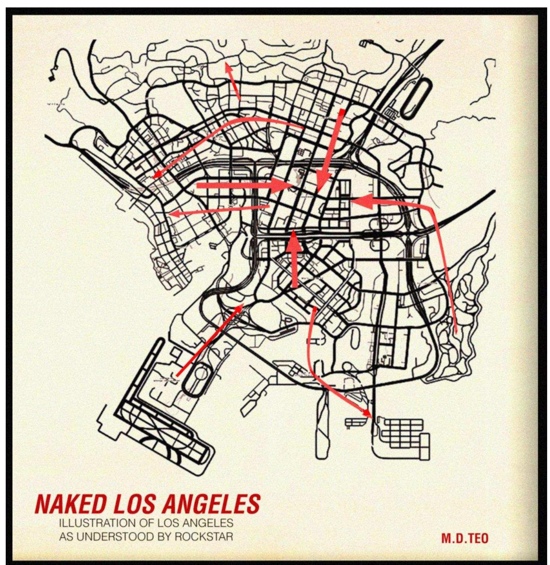 By Mark David Teo  Figure 1 Mark Teo, “Naked Los Angeles, comparing The Naked City of the Situationists with Los Santos in 