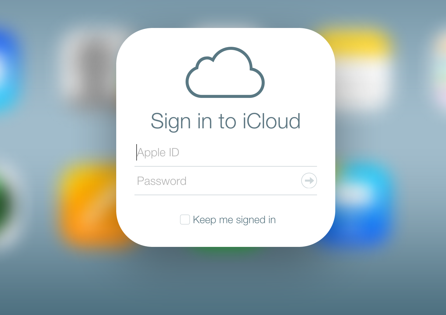 Восстановить пароль ICloud