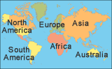 Clickable world map