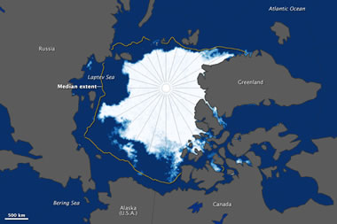 Arctic Ice Extent Map