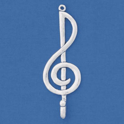 pewter treble clef hook