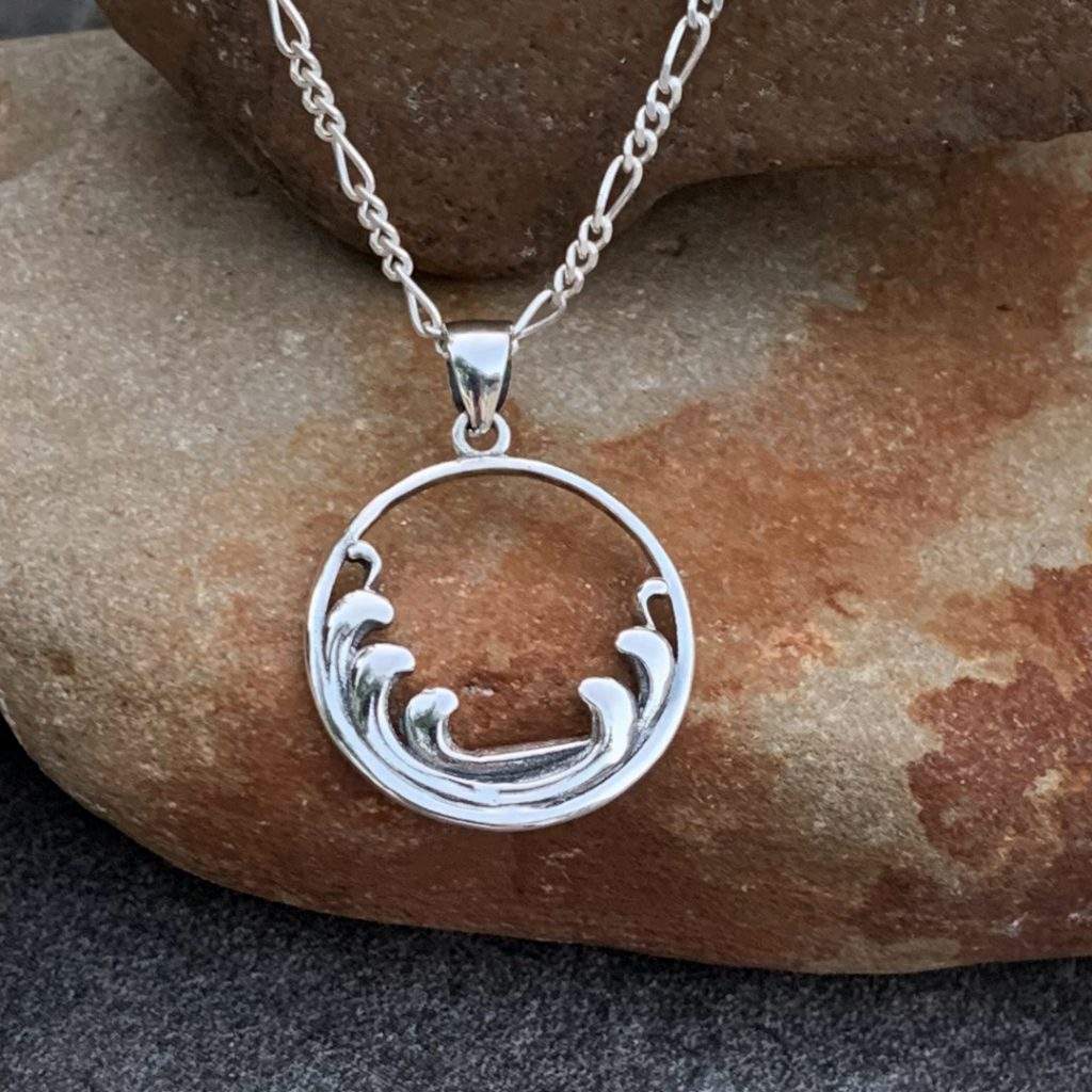 Sterling Silver Waves Pendant