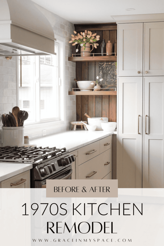 70s Kitchen Remodel Before & After| Modern Traditional Kitchen