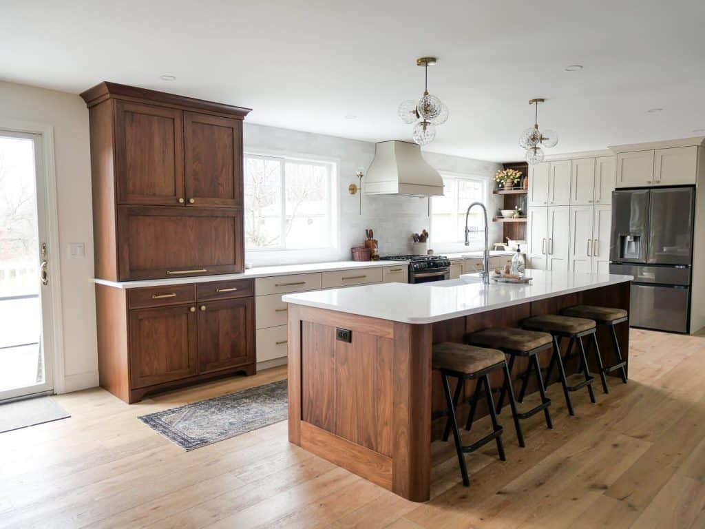 70s kitchen remodel after renovation.