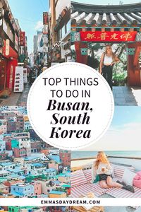 From the most instagrammable cafes to the best views of the city, I've got you covered with the best things to do in Busan, South Korea! Visit Gamcheon Culture village, Haedong Yonggungsa Temple, Busan Tower, and Haeundae Beach. Busan truly has something for everyone, and whether you're looking for a 3 day itinerary for Busan or you're looking to call it home, this is the ultimate travel guide and itinerary for Busan. | South Korea Travel guides #Busantravel #southkoreatravel #Busan