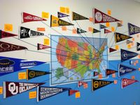 College Pennants #geography #mapping #college