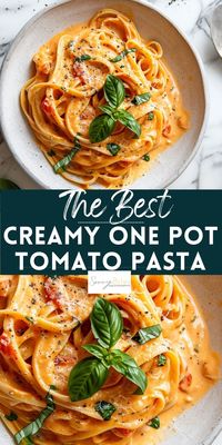 Creamy tomato pasta made in one pot with a silky smooth, creamy tomato sauce. This from-scratch Aldi recipe is quick and easy with minimal ingredients. Perfect for a family favorite!