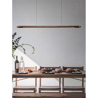 Wood Kitchen Linear Pendant Lighting