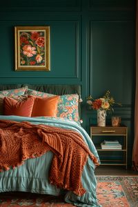 29 Dark Teal Bedroom Ideas