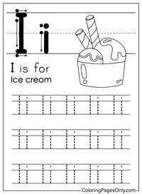 Letter I is for Ice cream