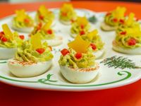 Get Christmas Tree Deviled Eggs Recipe from Food Network