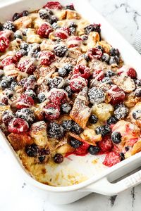 BEST Sweet Breakfast Croissant Casserole (Make Ahead! + VIDEO)