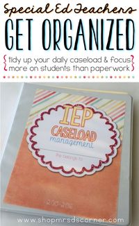 Feeling stressed out and unorganized? I understand! Being a special education teacher is a wonderful experience that, unfortunately, includes tons paperwork that can sometimes become overwhelming. Not anymore! This special education binder is your key to tidying up your daily caseload and focusing more on your students, rather than the paperwork.