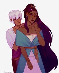 inorheona: “ have some asra helping nadia with her jewelry :> ”