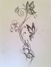 #butterfly #fortuna  #cosenza #disegno  #tattoo #coccinella #walldecor