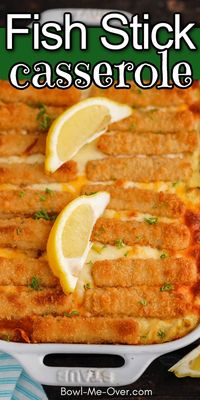 Easy to make Fish Stick Casserole recipe will be a hit with the whole family. It's filled with cheesy hash browns and an easy dinner recipe!