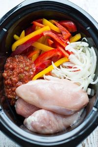 The perfect recipe for when you're short on time but still want a delicious real food dinner, 5-Ingredient Slow Cooker Fajita Salsa Chicken is a snap to prep and requires just a handful of ingredients.