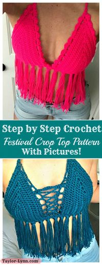 Crop Top, Crochet Crop top, Festival Top, Festival Crop top