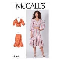 Purchase McCall's 7984 Misses' Tops and Skirts and read its pattern reviews. Find other Tops, Skirts,  sewing patterns.