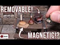 Making D&D Furniture with MAGNETIC Accessories Tavern Terrain for DnD! - YouTube