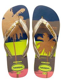 Havaianas - the most stylish flipflops on the planet.  The designs don't fade fast like cheaper versions do.