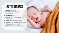 Discover unique Aztec names for your baby with our list of top names, along with their meanings. Choose a name that reflects the cultural heritage of the Aztec.