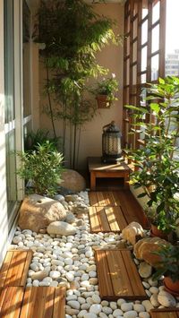 #transformation  your outdoor space with coastal charm. Stones  greenery plants and natural textures." #CoastalDecor  #OutdoorLiving #SeasideVibes #PatioInspiration #BackyardGoals - #RusticDecor #OutdoorSpace #CountryChic #PatioDecor #