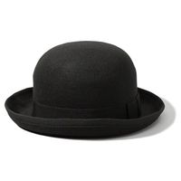 Abercrombie & Fitch Classic Bowler Hat ($34) ❤ liked on Polyvore featuring accessories, hats, black, bowler hat, abercrombie & fitch, derby hat, black bowler hat and black hat