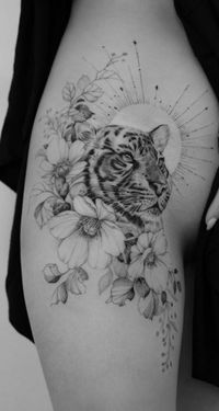 <<Check out more white tiger tattoos #tattoomenow #tattooideas #tattoodesigns #tattoos #whitetiger #tiger