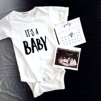 It's a BABY Bodysuit - Little Faces Apparel. pregnancy announcement ideas, cute ways to announce baby, pregnancy announcement onesies