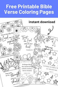 Download these free, printable Bible verse coloring pages. Perfect for adults and older youth. Includes floral Bible verse coloring pages, mandalas, and cute designs. Print as many copies as you need. #bibleprintables #psalmcoloringpages