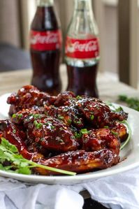 Spicy Coca-Cola Party Wings | Meiko and The Dish