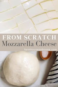 Learn how to make easy and delicious homemade mozzarella cheese from scratch. This mozzarella recipe only takes about 30 minutes from start to finish, and it is super delicious. Creamy, salty, all the best things when it comes to cheese.