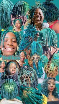 Teal locs