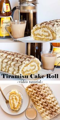 Video Recipe: Tiramisu Cake Roll www.tatyanaseverydayfood.com