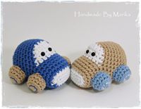 Crochet toy baby rattles