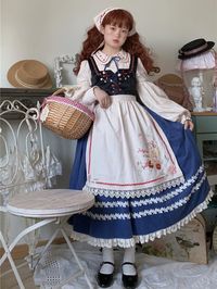 Ranch Maiden Country Lolita Skirt Set SK / Vest by Jellyfish Lolita