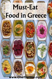 Want to know what to eat in Greece? Then this list of must-try food in Greece is for you! You’ll have full descriptions of the top 33 best traditional Greek dishes at your fingertips. If you're visiting Greece or just want to know more about Greek food and Greek cuisine, you'll find it here!